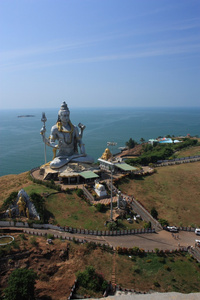 在 murudeshwar 卡纳塔克 印度主湿婆神雕像