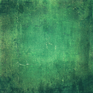 高度详细的绿色 grunge 背景或与复古纹理的纸张