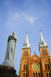 在越南胡志明市大教堂
