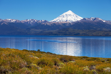 lanin 火山，lanin 国家公园