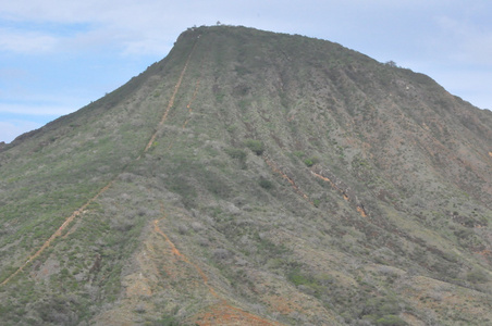 科科头山在瓦胡岛，夏威夷