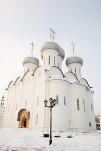 神大教堂在沃洛格达的智慧。冬天俄罗斯