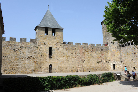 对法国卡尔卡松城堡