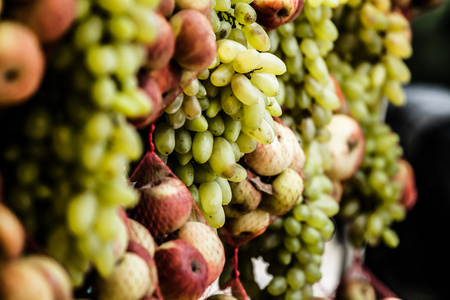 绿葡萄在当地智利市场