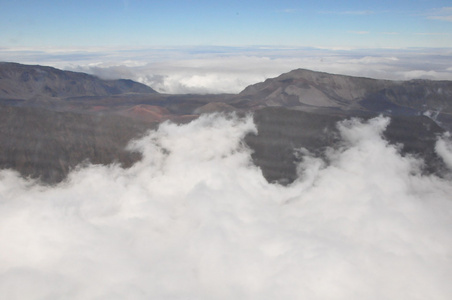       在毛伊岛的哈雷阿卡拉火山口的视图