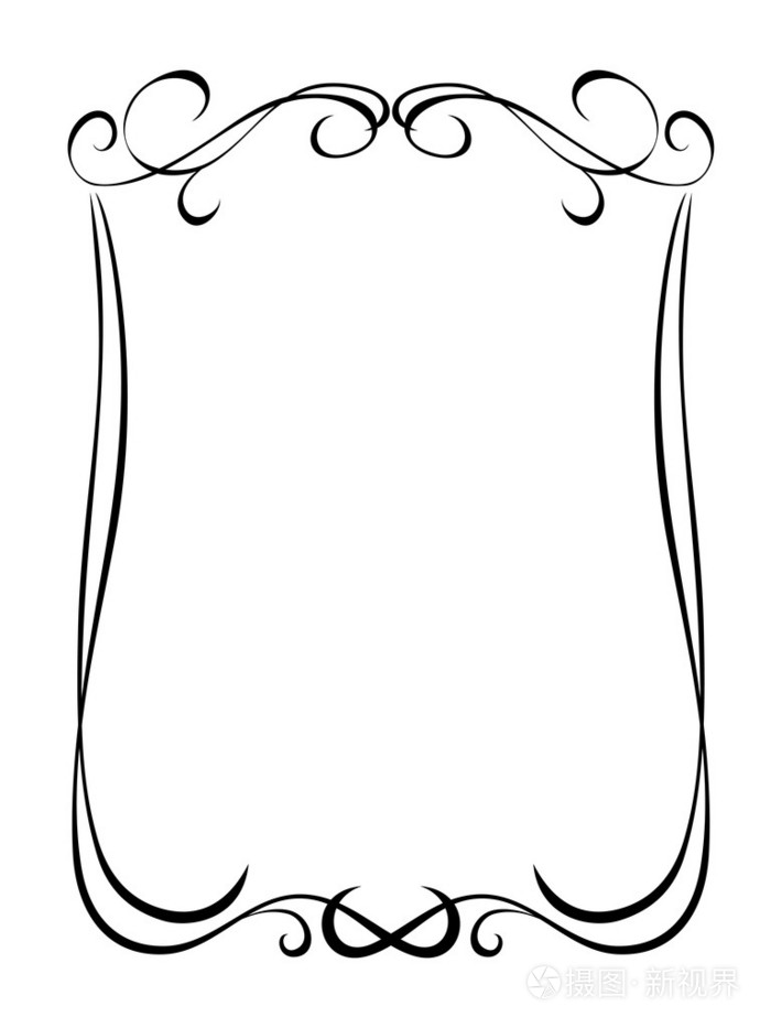 简单黑色装饰装饰框架