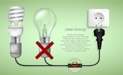 清洁能源在家庭中的概念