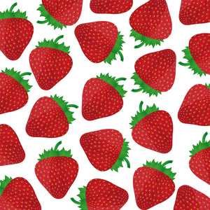 成熟的草莓的背景