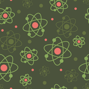 原子无缝图案背景