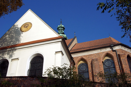 哥特式教区教堂在格涅兹诺