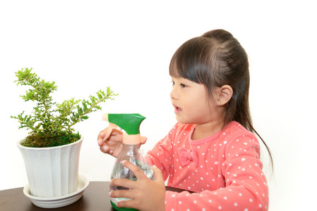 与植物的女孩