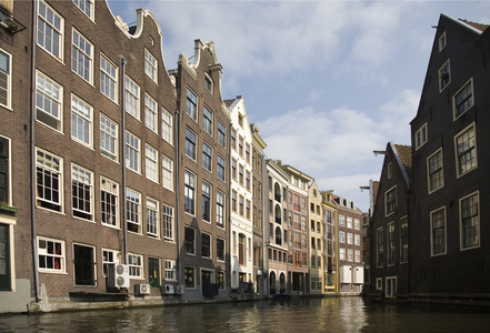 荷兰阿姆斯特丹的运河之家