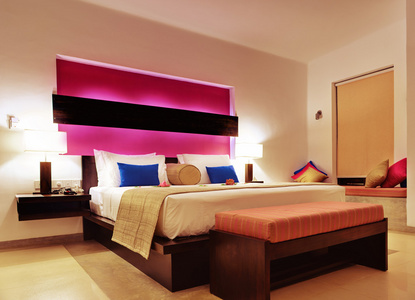 房间酒店温暖的颜色图片