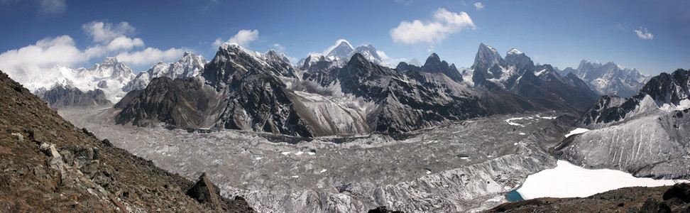 Himalaya everest ,  gokyo喜马拉雅山珠穆朗玛峰全景，戈焦湖