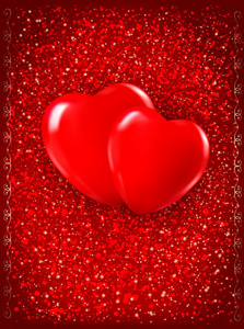 插画爱心海报图片