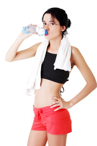 年轻人适合饮用矿泉水的女人图片