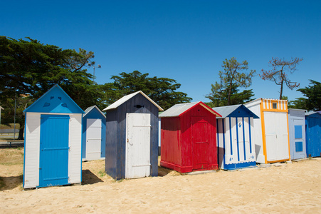 上岛 oleron 在法国海滩小屋