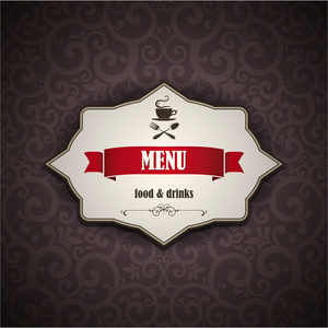 restaurang meny design. vektor illustration餐厅菜单设计。矢量插画