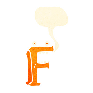 卡通字母 f