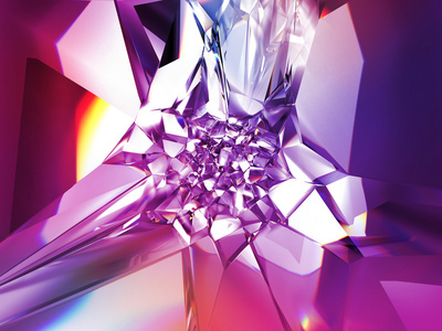 抽象的美丽的紫色水晶时尚背景