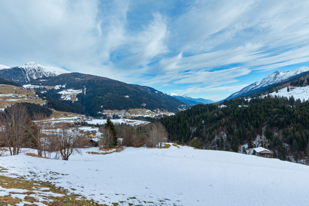 Lesachtal奥地利的Obergail山村。