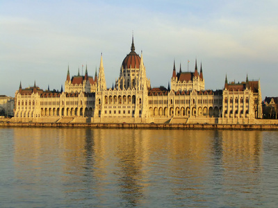 parlament 与 danbe 河，布达佩斯，hungury 建立