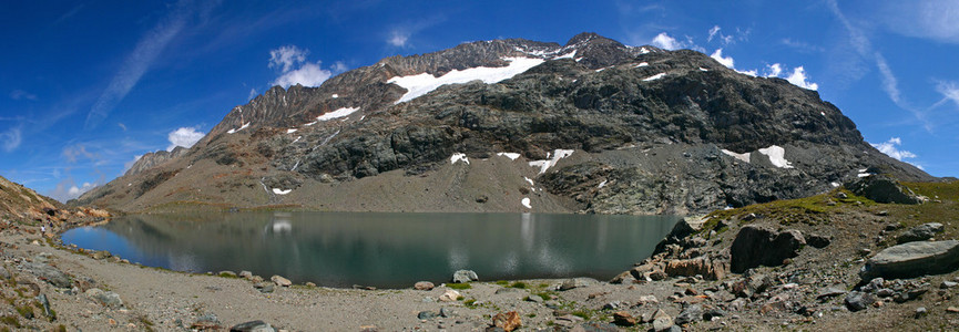 山湖全景