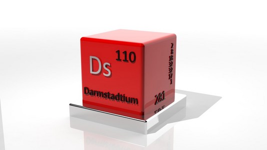 darmstadtium，3d 化学元素周期表中的