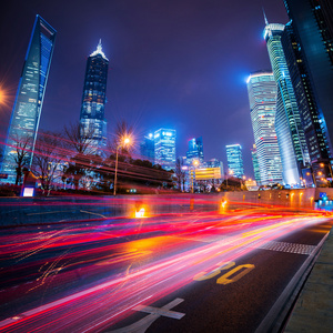 现代城市的夜景