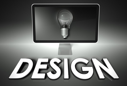 屏幕和灯泡与设计理念