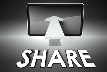 搜索和共享屏幕和箭头与 word 共享, 网络照片