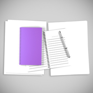 空白紫色为写组织的书