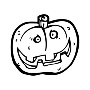 诡异的南瓜卡通照片
