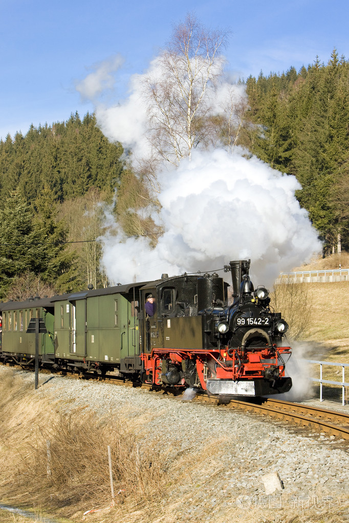 蒸汽火车斯坦贝奇约施塔特德国