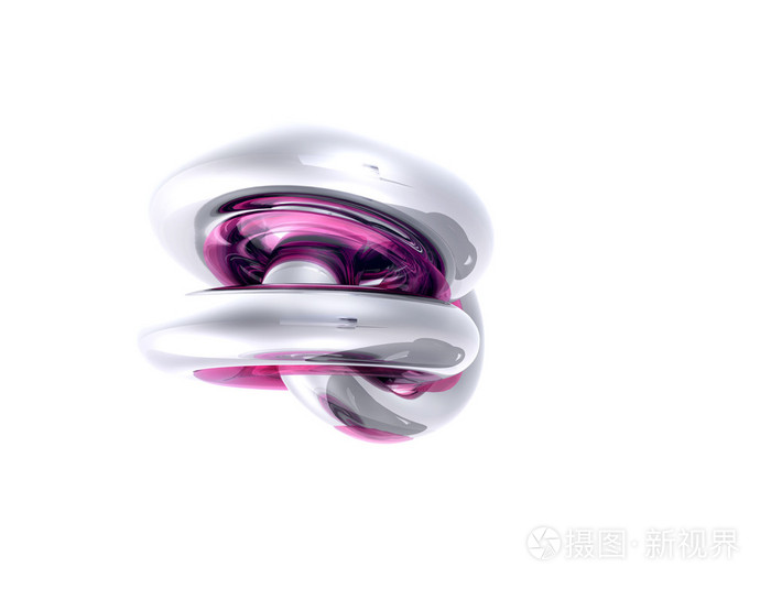 银色和紫色螺旋抽象