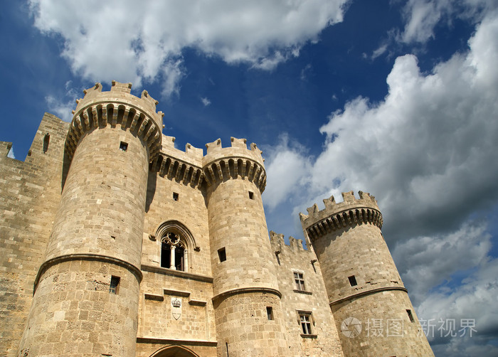 罗兹中世纪骑士城堡 (宫殿) 希腊