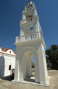圣母 tsambika 修道院。罗兹。希腊