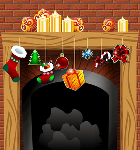 关于圣诞节的壁炉