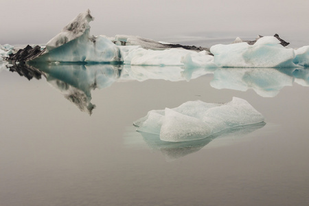 jokulsarlon 环礁湖冰岛。美丽的地方