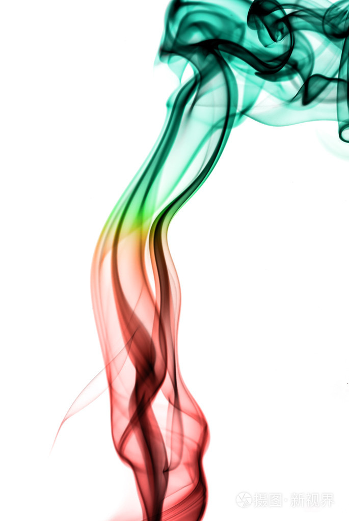 烟气中的白色背景的颜色