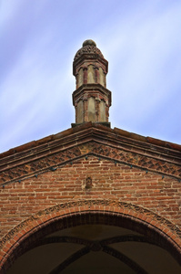 学院的 castellarquato 教堂。艾米利亚罗马涅区。意大利