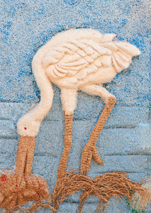 白鹭从水稻种子所作的图片图片