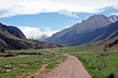 dzhuku 谷 天山山脉 吉尔吉斯斯坦