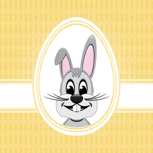 快乐复活节兔子白蛋