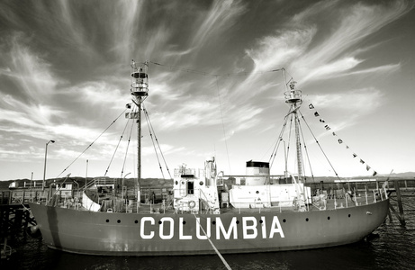 海岸警卫队灯塔船哥伦比亚图片