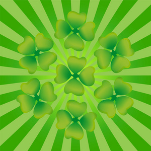 三叶草的圣 Patrick 天的象征