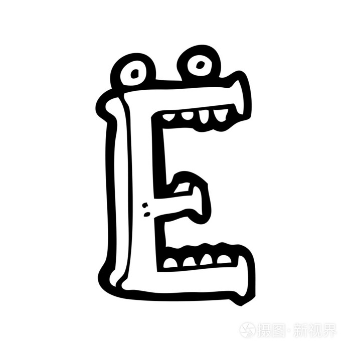 卡通字母 e插画-正版商用图片1bcqa6-摄图新视界