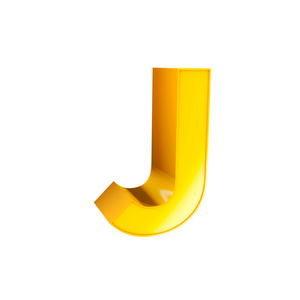 黄金字母字符 j