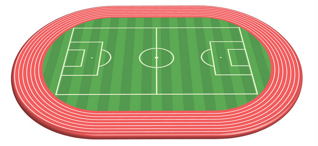 外地的目标外地的 3 维足球场照片