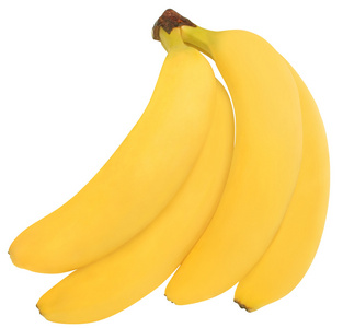 孤立的成熟堆香蕉
